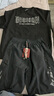 BJHG【徐新驰同款】 不计后果夏美式环保麂皮绒短袖上衣男宽松情侣t恤 黑色 2XL 实拍图