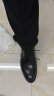百丽正装皮鞋男新款内增高婚鞋牛皮商务鞋A1095AM3 黑色（常规） 42 晒单实拍图