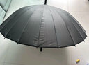 美度24骨超大防风雨伞男士商务长柄伞加大加固直杆伞男女雨伞M5003 黑色 实拍图