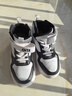 安踏（ANTA）儿童运动鞋男大童2024秋冬百搭小白鞋魔术贴高帮板鞋A12438002 实拍图