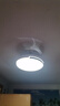 四季沐歌（MICOE）隐形led餐厅风扇灯吊扇灯卧室极简约灯具现代中式灯饰变频遥控 高显48寸无极-变频6档-黑夜 实拍图