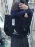 KANGOL官方新款抽绳大容量防水健身包单肩手提托特包男女上课通勤 黑色 实拍图