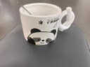 贝瑟斯马克杯水杯熊猫陶瓷杯带盖情侣对杯家用喝水杯子牛奶杯泡茶杯 实拍图