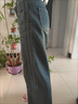 UKMR水泥灰阔腿牛仔裤女潮流百搭新款高腰宽松拖地窄版直筒拖地长裤女 复古蓝-后标款【高品质】 常规 XL 【建议117-128斤】 实拍图