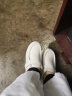 圣诗丹特护士鞋冬季短靴软底真皮加绒女鞋坡跟轻便气垫保暖棉鞋 0707 白色 36 晒单实拍图