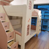 鸿度 屋顶城堡高低床儿童床双层床公主床子母床皮床女孩软包上下同宽 高低床+梯柜+2张床垫 1500mm*1900mm（上下同宽） 实拍图
