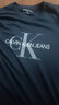Calvin Klein 卡尔文·克莱恩 CK T恤男 短袖男款夏款休闲圆领上衣打底衫 黑色 L （建议80-90kg） 实拍图