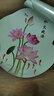 荷花鲤鱼图装饰画水火既济厨房卫生间荷花净秽莲花自粘墙贴纸壁画 荷花除秽+卫生间用 30x30厘米 仅贴画一张 实拍图