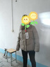 鸭鸭（YAYA）中年妈妈装羽绒服女短款狐狸毛领冬装中老年人女装加厚防寒外套 卡其灰色 2XL 实拍图