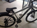 永久（FOREVER） 山地车自行车成人上班男女变速学生越野减震青少年单车公路赛车 钢架-辐条轮-灰色 26英寸 24速【加粗减震】数字变速 实拍图