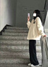 初申西装裤女高腰垂感显瘦阔腿裤黑色休闲长裤S137K5866 实拍图