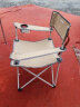 迪卡侬户外折叠椅子便携露营随身靠背椅马扎凳子扶手椅卡其色2918996 实拍图
