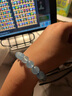 灵菲精品海蓝宝手链男女士水晶手串情侣生日礼物10mm附证书 实拍图