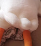 蜗牛卷大白鹅抱枕长条夹腿毛绒玩具公仔布娃娃玩偶床上陪睡送女朋友礼物 大白鹅 1.3米 实拍图