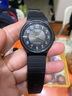 卡西欧（CASIO） 卡西欧(CASIO)男女手表小黑表时尚潮流学生表休闲运动中性表  黑盘黑色橡胶带MQ-24-1B3 实拍图