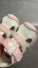 基诺浦（ginoble）儿童凉鞋男女 24夏软底透气婴儿学步鞋夏季8-18个月机能鞋GB2213 白色/粉色/紫色 120mm 脚长11.6-12.4cm 晒单实拍图