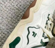FILA FUSION斐乐潮牌KICK板鞋男鞋新款时尚休闲鞋踢板鞋潮 初雪白/暗绿-PC 39 实拍图
