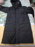 雅鹿官方极寒羽绒服女士长款2025冬季新款时尚加厚纯色连帽保暖外套 黑色 L 实拍图