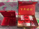 渠辰五金首饰盒三金首饰盒三金礼盒订婚首饰盒首饰盒三金盒子五金盒 三金首饰盒（不含礼袋） 【耐磨耐用，超大容量】 实拍图