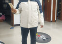 西域骆驼（VANCAMEL）三合一防风冲锋衣款男女夹克加厚保暖可拆卸登山服滑雪服运动外套 KY09S暖白/黑色-女 4XL 实拍图