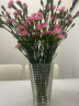 京东鲜花 璀璨花瓶 玻璃摆件客厅插花高级感水晶网红轻奢透明水养玫瑰鲜花 实拍图