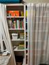 阿格贝贝（agebeibei）书架防尘帘图书馆书架经济配件帘子简约现代纱帘可拆纯色门帘 2M高0.8主架/0.7副架仅帘子 实拍图