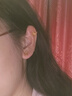 潮宏基 花韵蝴蝶黄金耳坠女足金耳饰女三金婚嫁生日礼物 计价 1.6g 一对款含硅胶耳堵 实拍图