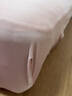 水星家纺床笠单件 100%纯棉长绒棉床笠宿舍隔脏床罩 全棉全包床笠加大加高 珊瑚粉 60支 (长绒棉+防滑耐用)B类 （适用1.2床） 120cm*195cm 实拍图