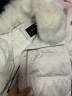蓝地（LANDI）【鹅绒系列】2022年新款冬季狐狸毛领白色中长款收腰羽绒服女 白色 XL 晒单实拍图