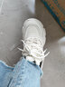 他她（TATA）泡泡奶油白色老爹鞋女鞋增高休闲鞋厚底运动鞋WOG10CM3 米白（单里） 36 实拍图