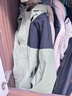 BRELRMON时尚三合一冲锋衣男女短外套风衣夹克秋冬加绒保暖户外滑雪登山服 DZ23658浅绿-男女同款 M 实拍图