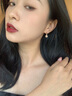 Jay耳环女耳饰圆脸耳坠925银耳钉耳扣耳圈送女友七夕情人节礼物 S925银耳圈（京仓/就近发货） 实拍图