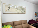 墨派（Mopai）客厅装饰画绿植风景横幅挂画北欧原木风沙发背景墙画奶油风壁画 家和万事兴 180x60cm(适合2.2米沙发)晶瓷 实拍图