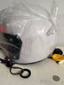 电动车头盔四季通用可拆围脖秋冬骑行保暖防风防寒电瓶车安全帽男 【新国标】白色+可拆围脖 实拍图