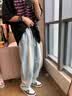 顶峰保罗（Dingfengbaoluo）天丝薄款牛仔裤男复古宽松直筒垂顺阔腿休闲裤8022黄泥色S 实拍图