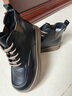 达芙妮马丁靴女英伦风厚底短靴加绒保暖瘦瘦靴女靴4623607007 黑色 39  实拍图