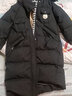 雅鹿长款羽绒服女士2025年新款韩版宽松加厚冬季鸭绒时尚保暖连帽外套 黑色 M （推荐100-125斤） 实拍图