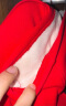 真维斯童装男童新年卫衣加绒2024新款女童保暖衣服洋气秋冬款红色儿童套头衫 红/龙年 110 实拍图