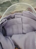 三彩2022冬季新款堆堆领德绒纯色长袖针织衫高领内搭打底衫毛衫女 紫色  160/84A/M 晒单实拍图