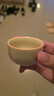 瓷牌茗茶具（cipaiming teaset）哥窑茶杯小号品茗杯家用闻香杯主人杯单杯开片可养功夫茶具配件 《秘色黄哥窑》禅定杯-单杯 实拍图