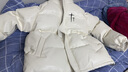 云自闲美式潮牌PU皮棉服男外套男冬季加厚棉衣宽松羽面包绒服男士棉袄 白色2311 L（推荐体重110-130斤） 实拍图
