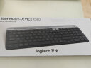 罗技（Logitech）K580无线蓝牙键盘带手机支架可跨屏切换静音按键无限薄膜键盘笔记本电脑手机ipad平板键鼠套装 键鼠套装【K580+G304鼠标】 黑 实拍图