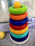 BIG TOOTH 宝宝叠叠乐彩虹塔套圈玩具叠叠圈叠叠高婴儿益智玩具6-12个月 2101-音乐七彩虹新品 实拍图
