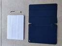 恒壕贴 适用iPad 5/6保护套9.7英寸2018/2017款苹果平板电脑保护壳三折防摔智能休眠轻薄皮套 深海蓝【智能休眠皮套】配触屏笔 iPad 5/6通用【9.7英寸】 实拍图
