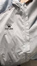 KELME /卡尔美运动户外风雨衣男户外跑步训练外套学生休闲风衣团购 高级灰 L 实拍图