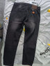 JEEP SPIRIT吉普牛仔裤男修身秋冬季韩版裤子男士微弹小脚裤 黑色加绒 34 实拍图