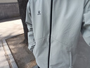 卡尔美（KELME）影鲨风衣梭织衣外套男冬季防风防水连帽加绒夹克运动冲锋 米灰色 L 实拍图