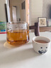 摩登主妇茶杯茶具个人专用喝茶杯子茶水分离玻璃水杯办公室泡茶杯 观山望月泡茶杯-透明- 450ml 规格详见图二 实拍图