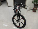 飞鸽（FG FLYING PIGEON）山地自行车成人男女变速山地车青少年中小学生车越野户外骑行单车 【高碳钢】G8002代-十刀轮-黑色 26寸轮组（适合160-180cm） 21速入门版 实拍图
