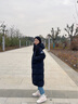 思凯乐（SCALER）【鹅元帅900蓬pro】高蓬羽绒服男户外加厚长款大鹅绒外套女极寒衣 【黑色女】900蓬鹅绒PRO M 实拍图